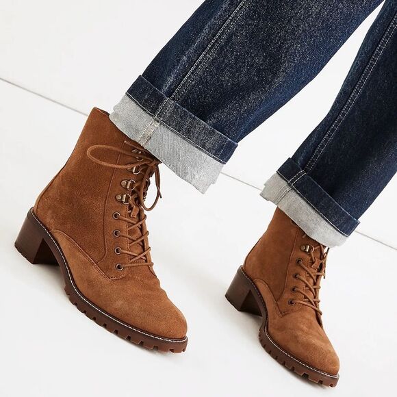 Madewell suede combat boots. - Picture 14 of 14